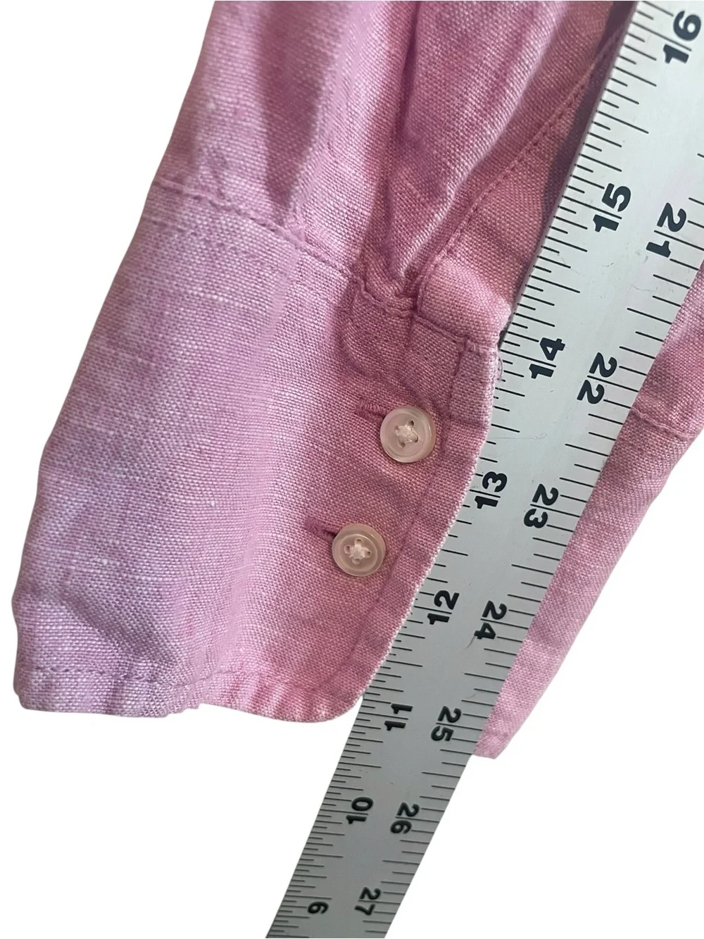 BAIRD McNUTT IRISH LINEN for J.CREW  Slim Collared Shirt Women's Sz 10 Pink